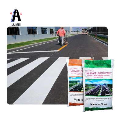 High reflective thermoplastic yellow traffic road line marking paint